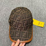 Cross-border foreign trade letter, jacquard, embroidered leather-edged baseball cap, fashionable unisex high-version baseball cap, sunshade in stock