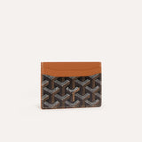 Goyard Card Holder - Black & Tan