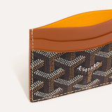 Goyard Card Holder - Black & Tan