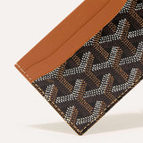 Goyard Card Holder - Black & Tan