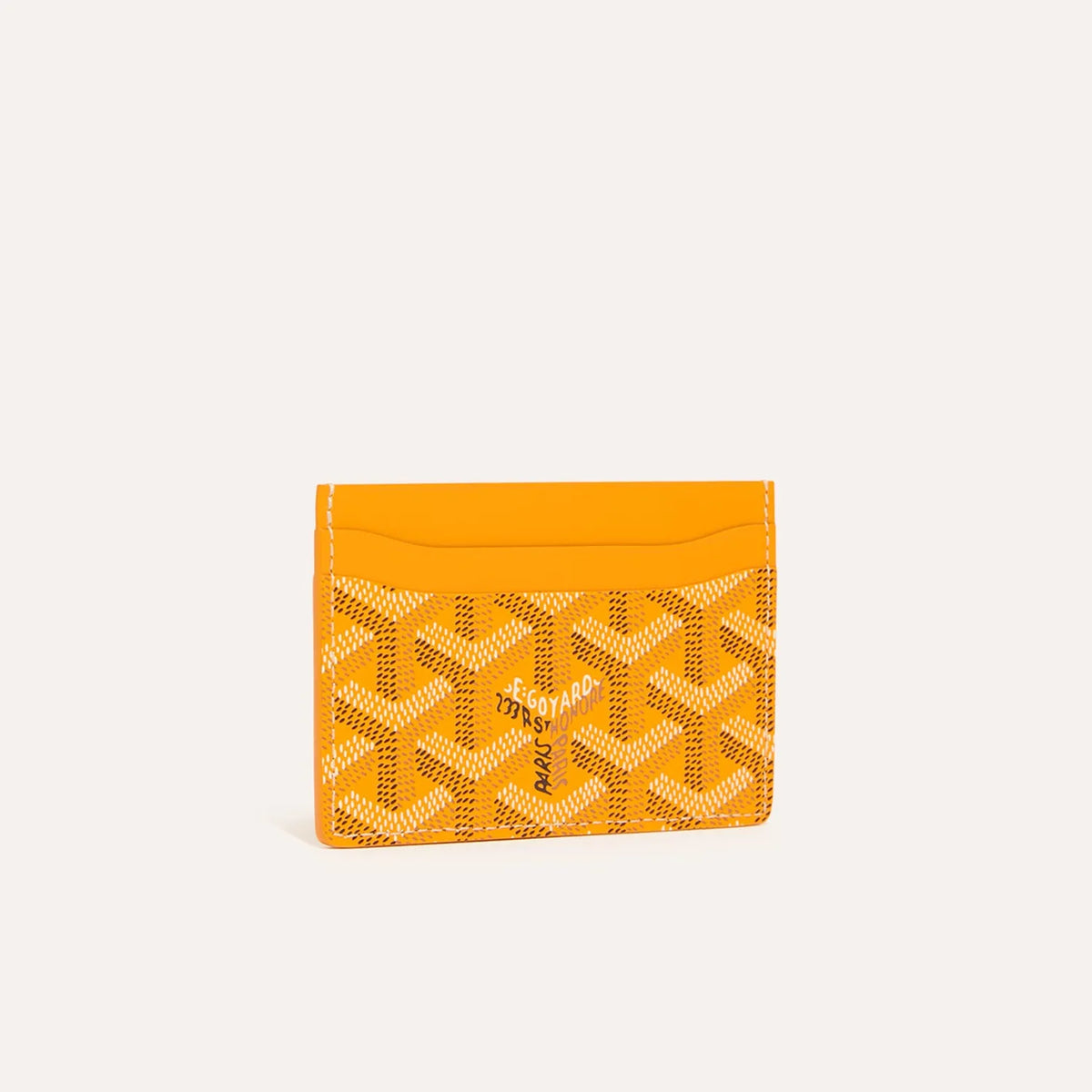 Goyard Card Holder – Yellow