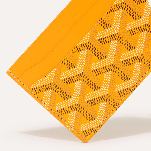 Goyard Card Holder – Yellow
