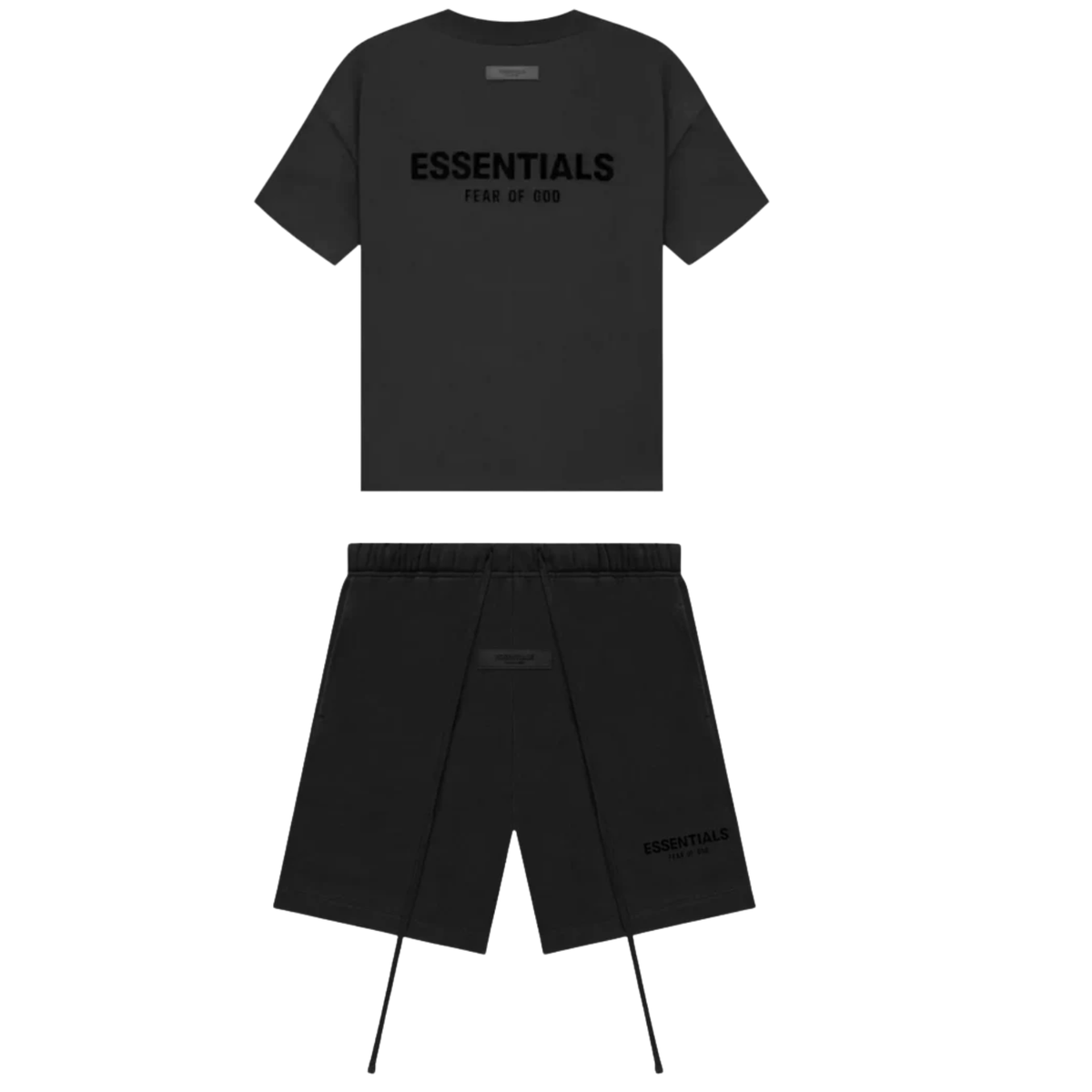 Fear Of God Essentials Bundle — Black Shorts & T-Shirt