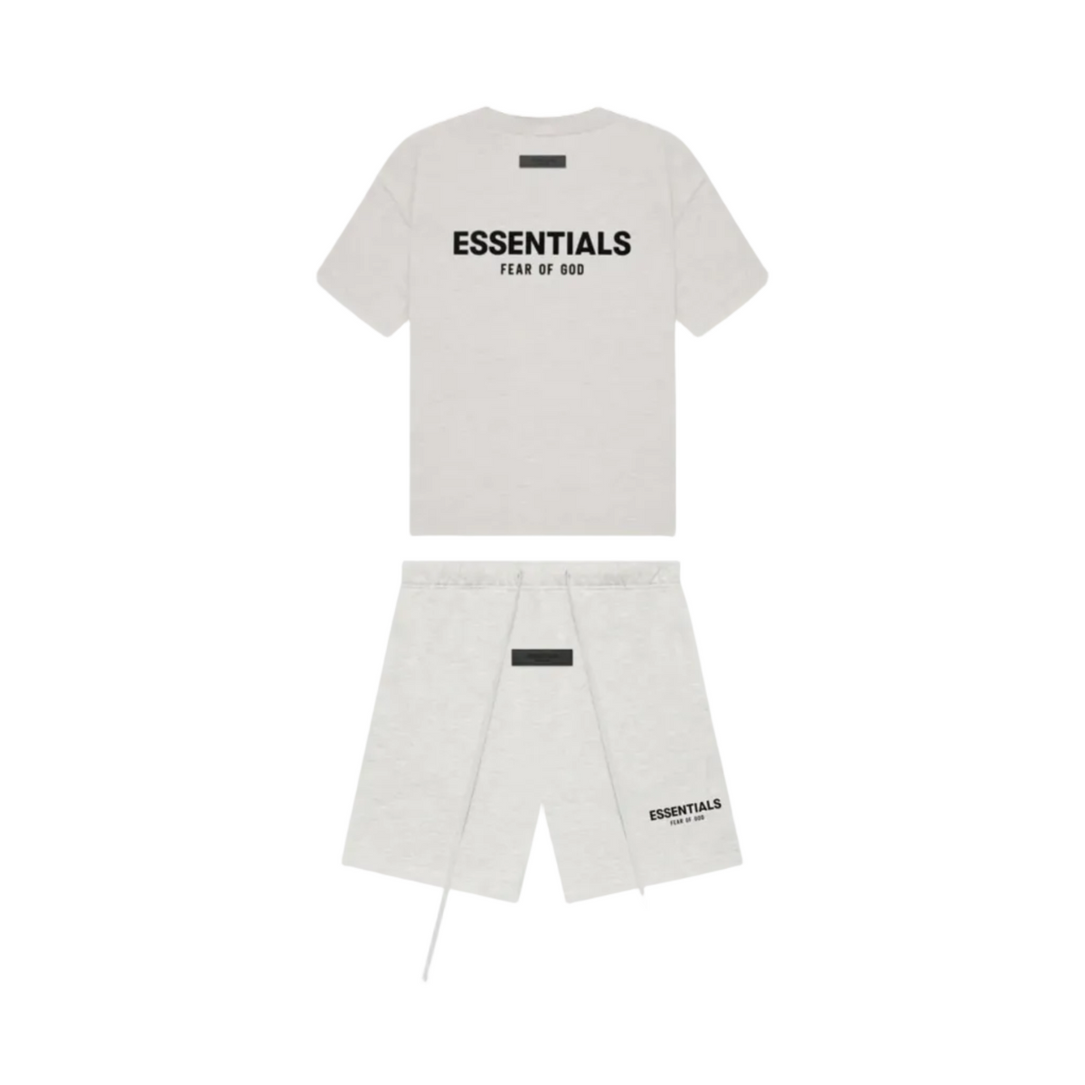 Fear Of God Essentials Bundle — Light Oatmeal Shorts & T-Shirt