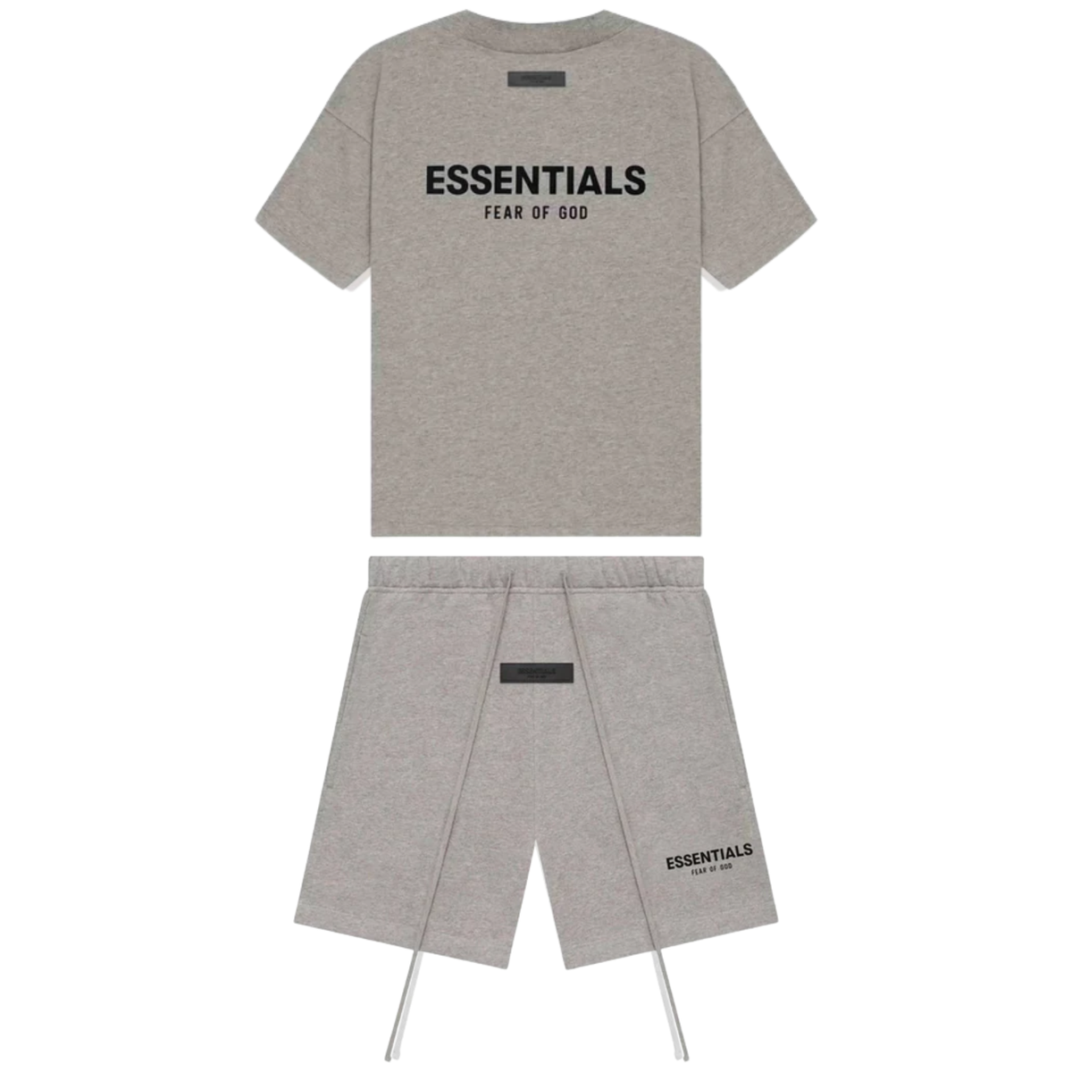 Fear Of God Essentials Bundle — Dark Oatmeal Shorts & T-Shirt