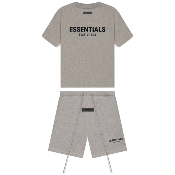 Fear Of God Essentials Bundle — Dark Oatmeal Shorts & T-Shirt